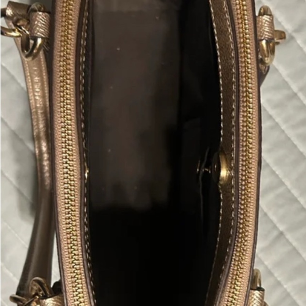Coach Metallic Gold Satchel - Picture 9 of 9